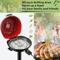 thumbnail image 3 of Patiojoy Electric BBQ Grill Portable Grill with Metal Cooking Grilling Rack Detachable Temperature Control & Removable Grease Collector Red, 3 of 10