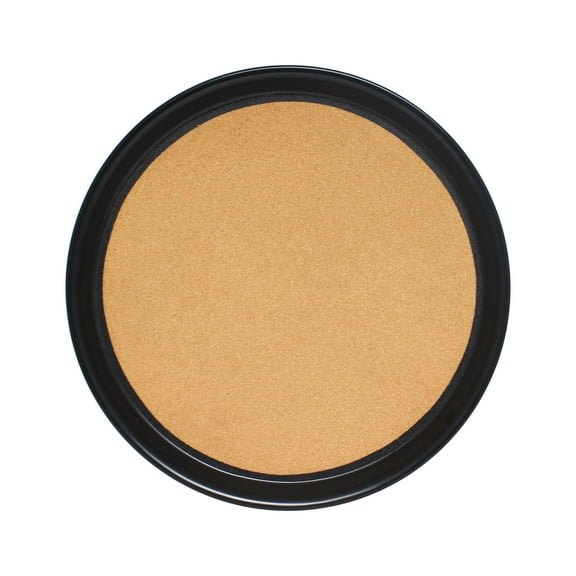 Excellante 12” round slip resistant tray w/cork (s), black, comes in each