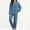 Blue, variant on Women's Cable Knit 2 Piece Lounge Set Crew Neck Cozy Pajamas Fall
