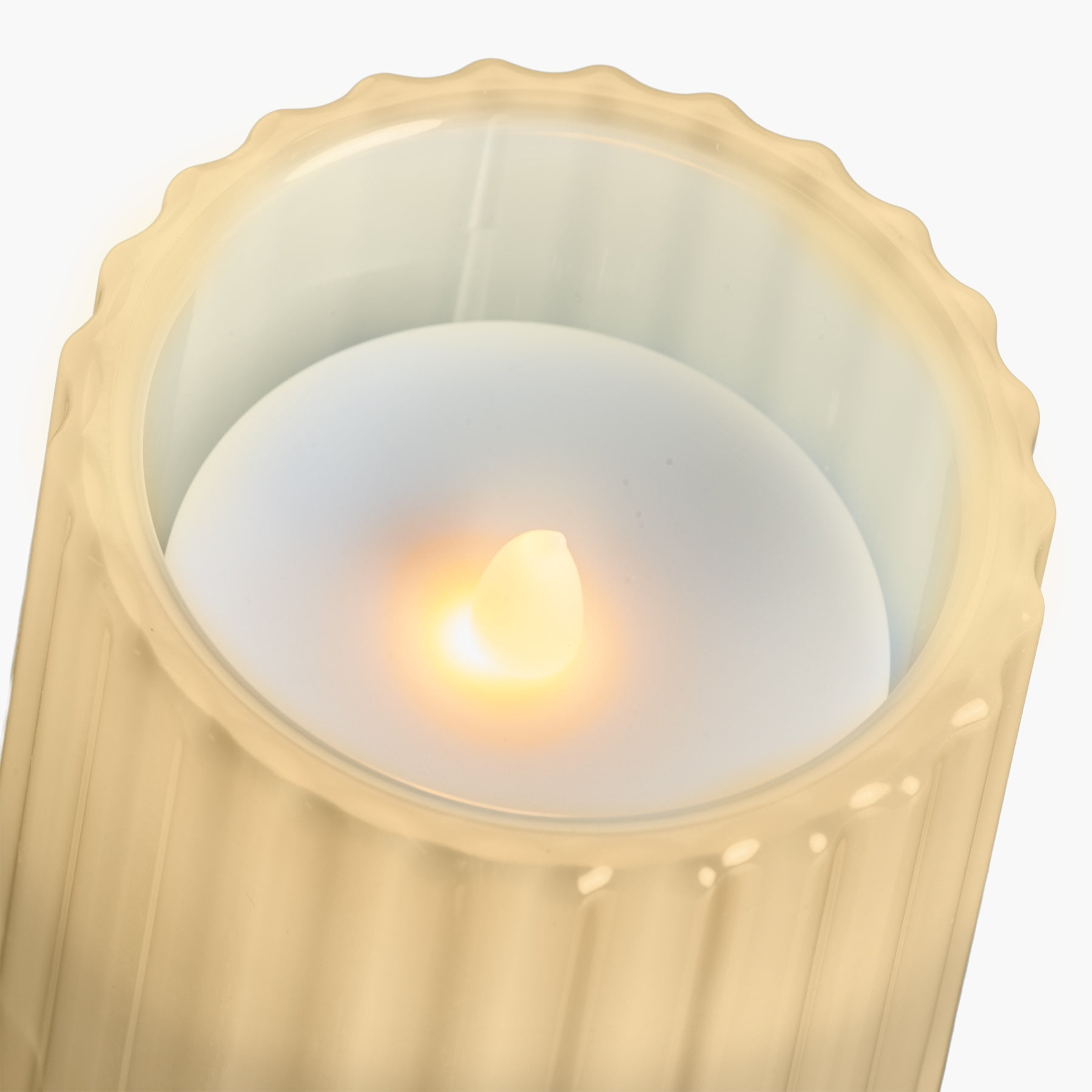 iHome Flameless Candle with Bluetooth Speaker – White (iBT100)