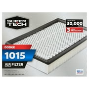 Super Tech 1015 Engine Air Filter, Replacement Filter for Chrysler or Dodge Fits select: 2001-2010 CHRYSLER TOWN & COUNTRY, 2008-2014 DODGE AVENGER