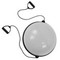 thumbnail image 4 of Yoga Training Ball with Straps Anti Slip Fitness Balance Half Ball for Core TrainingGray, 4 of 14