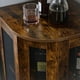 thumbnail image 4 of Gabinete de Bar Esquinero con Soporte para Copas y Puerta de Malla, Mueble para Licores y Bebidas, Mini Cantina con Repisa para el Hogar, 4 of 9