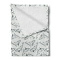 thumbnail image 2 of Whales Soft Flannel Fleece Throw Blanket, Fish Illustrations Mammal Pencil Drawing Underwater Element Dots Gentle Lines, Cozy Plush for Indoor and Outdoor Use, 60" x 80", Slate Blue, by Ambesonne, 2 of 5