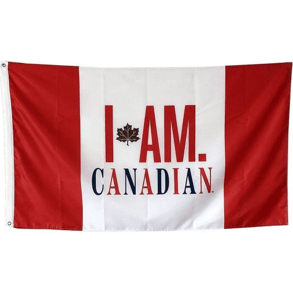 I Am Canadian 3'x5' Flag ROUGH TEX® 100D