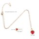 thumbnail image 2 of OUNONA 1Jgo Collar Con Colgante De Fresa Y Aretes Colgantes De Inoxidable Para Mujer, 2 of 7
