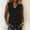 Black, variant on Women's Sleeveless V-Neck Casual Summer Top, Solid Color Slim Fit