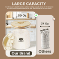 thumbnail image 2 of COOKSMITP Sourdough Starter Kit – Includes a 50oz (1500ml) Large Jar with a 4.7in (12cm) Wide Mouth, 2 of 7
