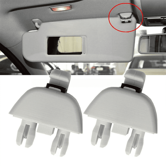 2x Car Sun Visor Clip For VW Polo UP Passat Skoda Seat 2012-2015 6R0857561Y20