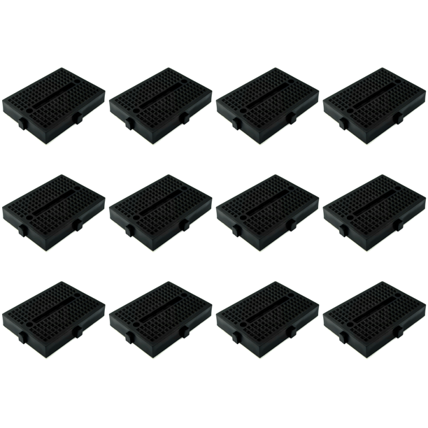 Mini placa de pruebas SYB-170, placa de pruebas sin soldadura de 35x47 mm para kit de bricolaje (negro)