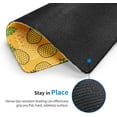 thumbnail image 4 of Pineapple Wide Mouse Pad 9.5x7.9 Inch Cute Tropical Fruit Cartoon Pattern Line Outline Backdrop Yellow Green Polyester Rubber Decorative AntiSlip Home Desk Company Stitched Edges Mousepad, 4 of 6