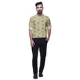 thumbnail image 2 of BESTMAN Chemise Col Mandarin Imprimée Kurta Courte Décontractée Ethnique pour Hommes, 2 of 6