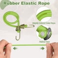 thumbnail image 4 of Uxcell Bungee Cords with Hooks, (10 Inch, Green)(4 Pcs), Adjustable Rubber Stretchy Straps Heavy Duty Short Elastic Bungee Cord for Luggage Roof Rack Hang Outdoor Tent Tarp, 4 of 6