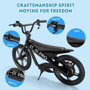 Kids Electric Bike, 350W Motor, 36V 5.2Ah, 15.5 MPH, 10 Miles, 16 Tires, Dual Braking System, Ideal for Kids 6+, Electric Child Dirt Bike