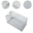 thumbnail image 6 of Fiocias CD Storage Box Organizing Container with Handles Multifunction Metal Mesh Basket Silver, 6 of 9