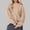 Khaki, variant on Fashion Hoodie for Womens Pullover Plus Size Casual Printed Round Neck Long Sleeved Loose Hooded Sweatshirts