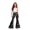 #04-Multicolour, variant on Girls Pants Size 10 Flare Dress Pants Rock Guitar Music Note Print Flare Pants, High Waist Stretch Retro Bell Bottom Stage Performance Bootcut Trousers Back To School Clothes Multicolour
