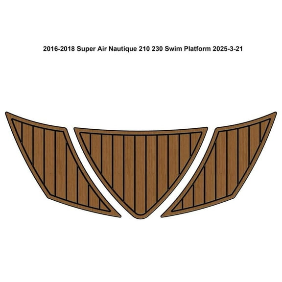2016-2018 Super Air Nautique 210/230 3-Piece Swim Platform Boat EVA Floor Mat