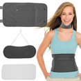thumbnail image 1 of 3Pcs Waist Neck Oil Pack Set with Cotton Pads Washable Reusable Essential Oil Wrap Mess-Free Oil Pack Wrap with Adjustable Elastic Straps Soft Flannel Cloth Oil Pack for Neck Waist, 1 of 6