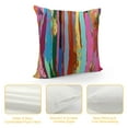 thumbnail image 4 of JEUXUS Abstract Multicolored Expressionist Work of Art Vibrant Rainbow Throw Pillow Cover  Modern Cushion Square Pillowcase for Sofa Bed Car Home Decorative, 4 of 5