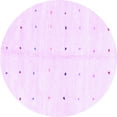thumbnail image 1 of Ahgly Company Indoor Round Solid Purple Modern Area Rugs, 3' Round, 1 of 4