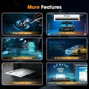 FOXWELL NT809TS TPMS Relearn Activation Tool OBD2 Scanner All Systems Bi-Directional Diagnostic Scan Tool 30+ Reset Active Test EOBD OBD Car Diagnostic Scanner TPMS Functions with 4PCS Sensors