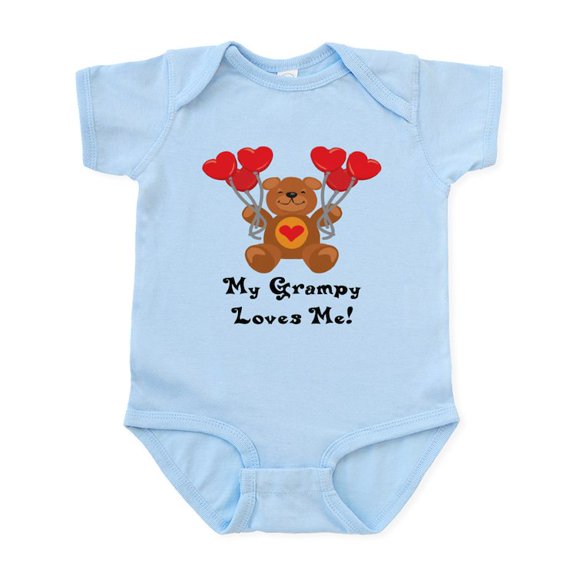 CafePress - My Grampy Loves Me! Infant Bodysuit - Baby Light Bodysuit, Size Newborn - 24 Months