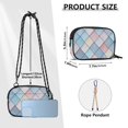 thumbnail image 4 of FORMRS Mini Crossbody Bag for Women Adjustable Rope Shoulder Casual Phone Purse, Beige Art Pattern, 4 of 7