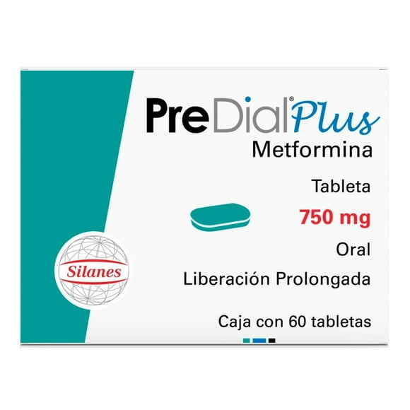 Predial Plus 750 mg 60 tabletas de liberación prolongada