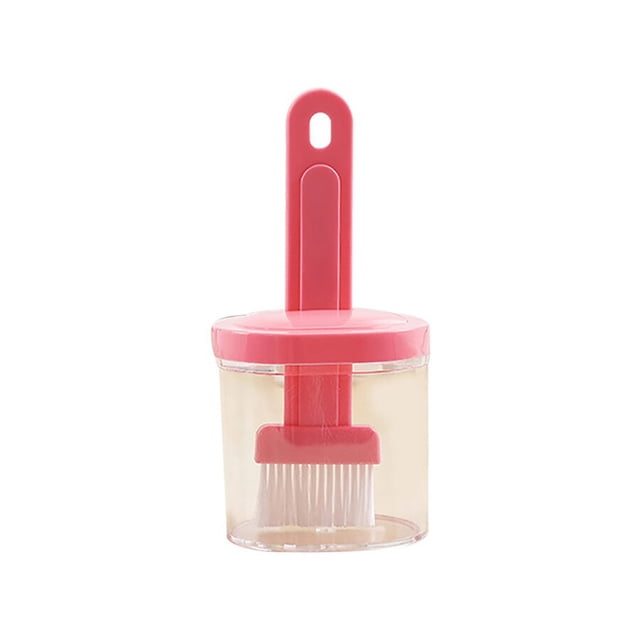 Xihbxyly Cepillo para Barbacoa, Cepillo para Aceite de Cerdas Suaves, Práctico Diseño de Cuchara Grande, Apto para Asar Pescado, Pollo y Pasteles, Ideal para Cocinas Domésticas, Colores Azul y Beige,