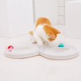 thumbnail image 2 of Juguete para gatos, plato giratorio, juego de juguetes para gatos, títere corto para gatitos, túnel para gatos, palo para juguetes para gatos, suministros, 2 of 3