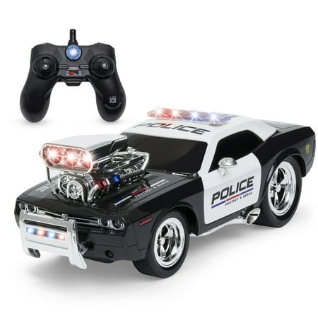Control Cap - Best Choice Products 1/14 Scale 2.4GHz Remote Control Police Car w/ Flashing Lights, Sound Effects, Non-Slip Rubber Tires, Rechargeable Batteries, USB Cable - Black