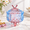 Butterfly-Blue Purple Mixture, variant on Big Cylinder Colored Glass 20 OZ Snack Storage Canister with Lid