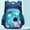 Large - Green, variant on Single Cute Cartoon Pattern Printed Schoolbag, Large Capacity Comfortable Backpack