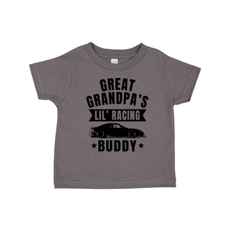

Inktastic Great Grandpas Lil Racing Buddy Gift Toddler Boy or Toddler Girl T-Shirt