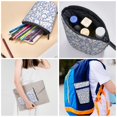 thumbnail image 5 of Kdxio Telescopic Pencil Bag Pen Holder Stationery Case,Stand-up Retractable Transformer Bag Organizer for Christmas Holiday(Rabbit And Floral), 5 of 6