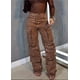 thumbnail image 3 of Pantalones vaqueros de pierna ancha con diamantes de imitación for mujeres y adolescentes, pantalones de mezclilla elásticos y holgados for fiestas y festivales, 3 of 6