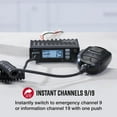 thumbnail image 6 of Cobra 19 MINI Ultra Compact Full-Featured Recreational CB Radio, 40 Channels, Instant Channels 9/19, 6 of 10