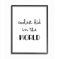 thumbnail image 4 of Stupell Industries Coolest Kid In the World Phrase Cursive Script Framed Wall Art Design by Seven Trees Design, 24" x 30", Black Framed, 4 of 5