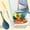 2 Color, variant on Multifunctional Plastic Strainer Spoon With Handle Kitchen Cooking Utensil For Draining Mixing And Serving 1Pcs