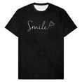 thumbnail image 5 of Womens Short Sleeve Shirts Oversized Fashion Casual T Shirt Graphic Novelty Tee Basic Top Trendy Flowy Tees, 5 of 5