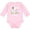 AD-Pink, variant on St. Patrick's Day Llama Be Irish with Green Shamrocks Boys or Girls Long Sleeve Baby Bodysuit