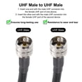 thumbnail image 4 of 50 Ohm UHF Male to UHF Male Coaxial Cable RG8 90cm/3ft 10mm Low Loss Radios, Antennas, SWR Meter, 4 of 5