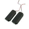 thumbnail image 2 of Unique Bargains 8W 8 Ohm Black Plastic Shell Rectangle TV Computer Speaker Loudspeaker 2 Pieces, 2 of 2
