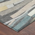 thumbnail image 3 of Addison Rugs Chantille Indoor/Outdoor Transitional Stripes Gray Machine Washable Rectangle Rug, 3' x 5', 3 of 8