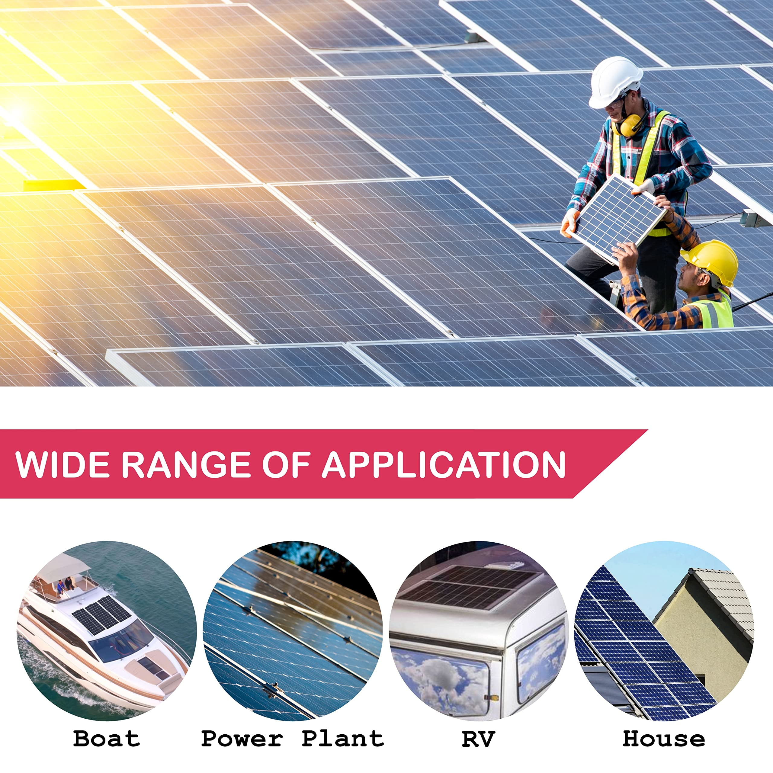 NATIONAL Wire&Cable - 8 Gauge Solar Panel Professional Wire - Made in USA - 2x30 Ft Copper PV Wire UL Listed