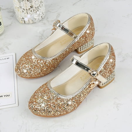 

PEASKJP Wedges Sandals for Girl Children Girls Soft Flat Soles Anti Slip Strappy Summer Beach Shoes Girls Comfort Platform Sandals Gold 9.5