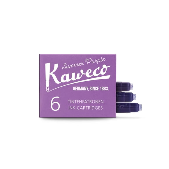 Cartuchos de pluma estilográfica Kaweco Summer Purple 1000010 (paquete de 6)