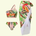 thumbnail image 2 of Dyegold Womens Bathing Suit With Matching Cover Up 2 Pieces Floral Print Bikini Swimsuit And Swimwear Cover Up Beach Skirt, 2 of 8