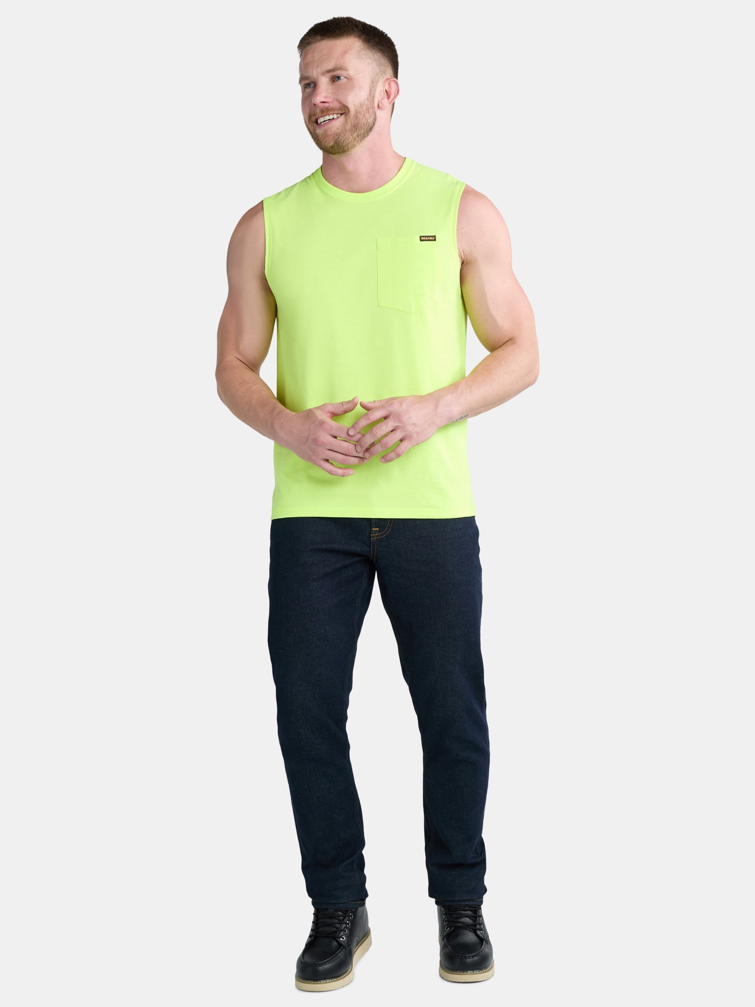 Brahma Men's & Big and Tall Men's Muscle Tee, Sizes S-3XL